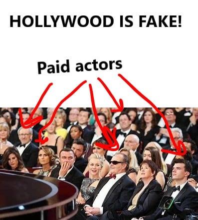 HOLLYWOOD IS FAKE! Paid actors