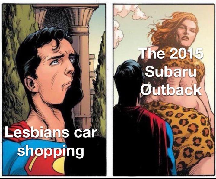 Lesbians car shopping The 2015 Subaru Outback