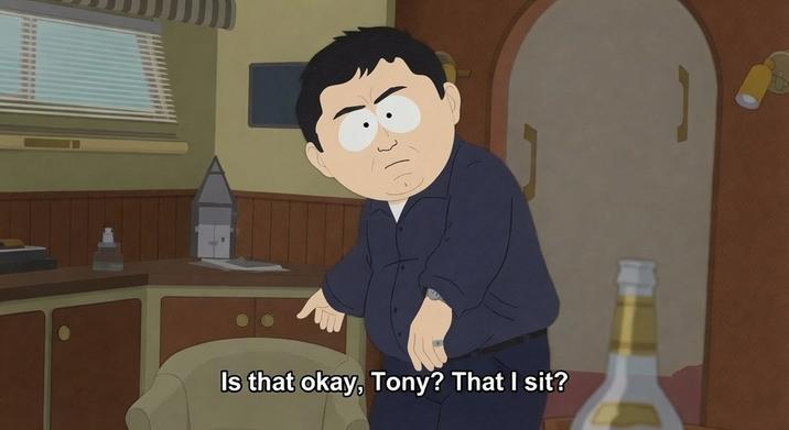 Is that okay, Tony? That I sit?