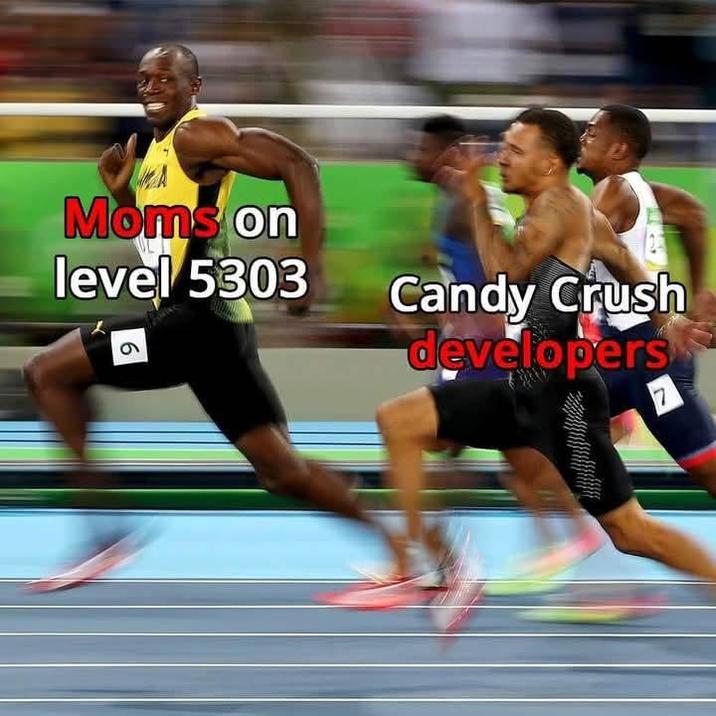 A Moms on level 5303 6 Candy Crush developers 7