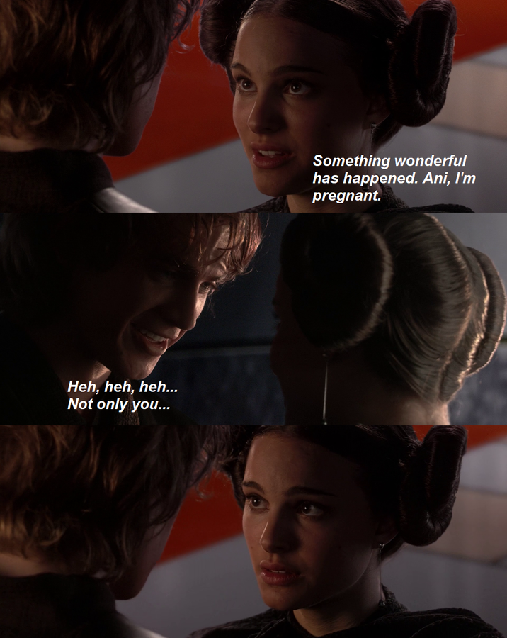 Heh, heh, heh... Not only you... Something wonderful has happened. Ani, I'm pregnant.
