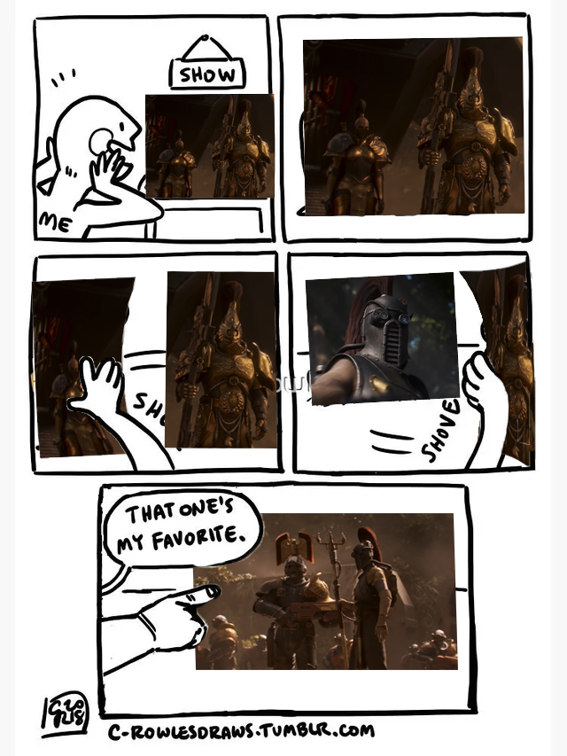 ME SH SHOW THAT ONE'S MY FAVORITE. C-ROWLESDRAWS.TUMBLR.COM SHOVE