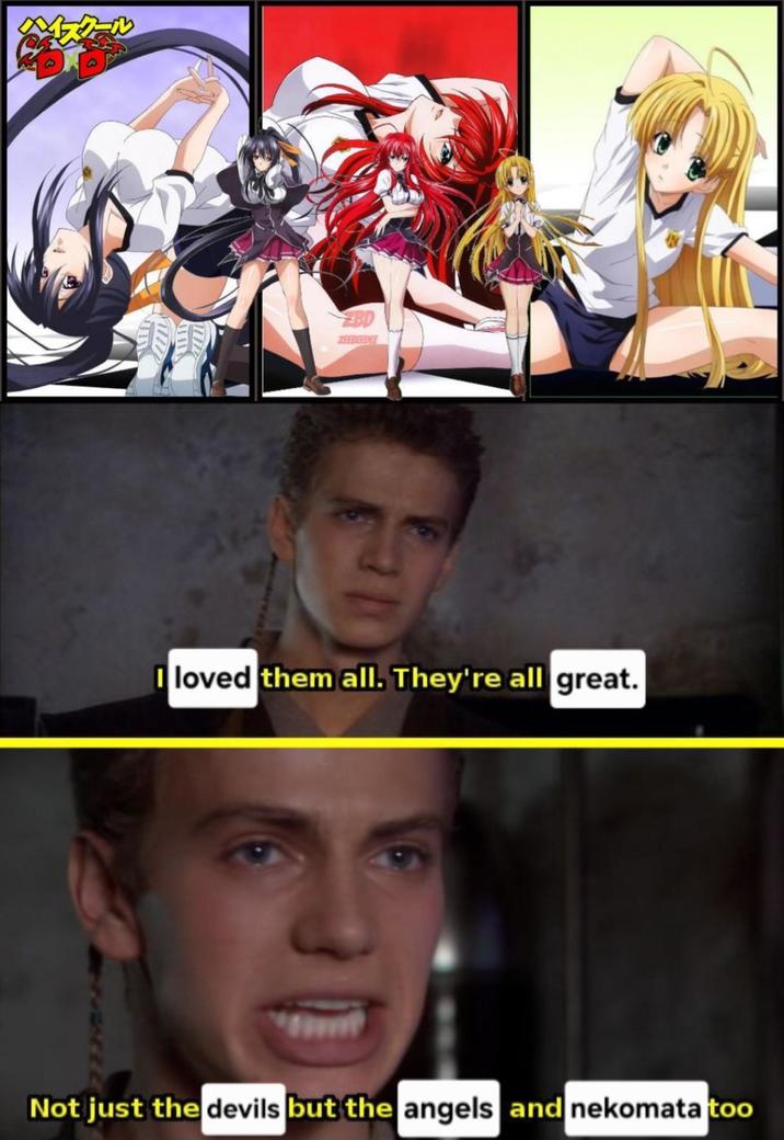 ハイスクール BD I loved them all. They're all great. Not just the devils but the angels and nekomata too