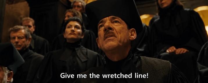 Give me the wretched line!