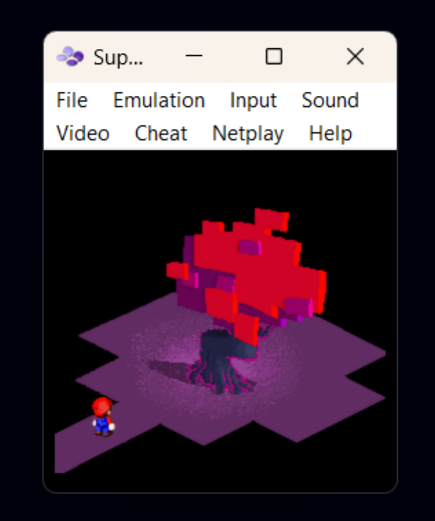 Sup... - × File Emulation Input Sound Video Cheat Netplay Help