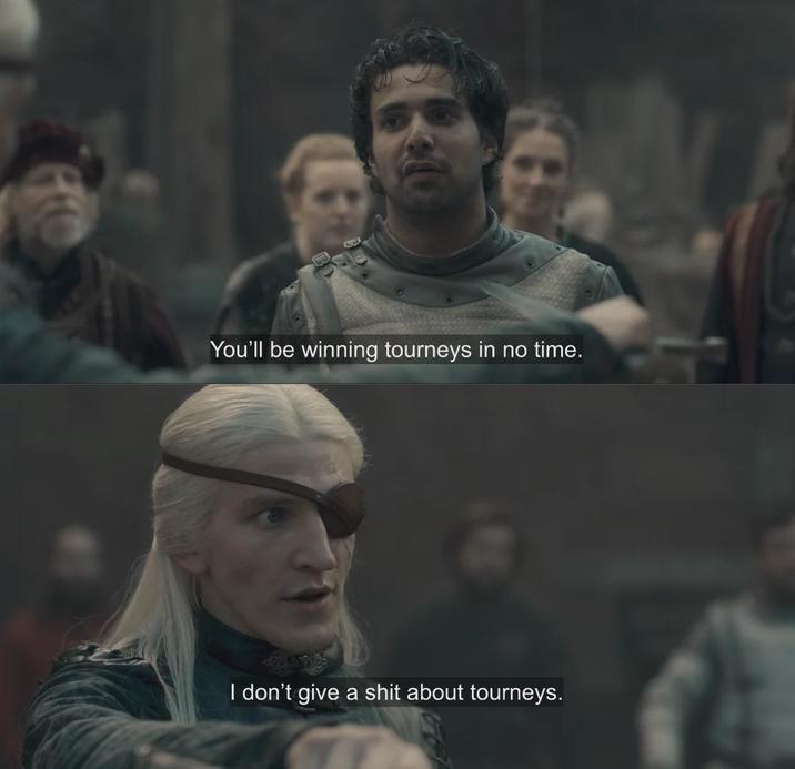 You'll be winning tourneys in no time. I don't give a s--- about tourneys.