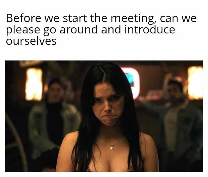 Before we start the meeting, can we please go around and introduce ourselves