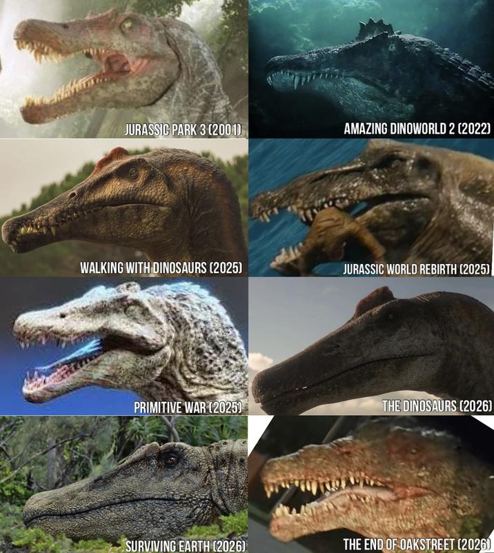 JURASSIC PARK 3 (2001) AMAZING DINOWORLD 2 (2022) WALKING WITH DINOSAURS (2025) JURASSIC WORLD REBIRTH (2025) PRIMITIVE WAR (2025) THE DINOSAURS (2026) SURVIVING EARTH (2026) THE END OF OAKSTREET (2026)
