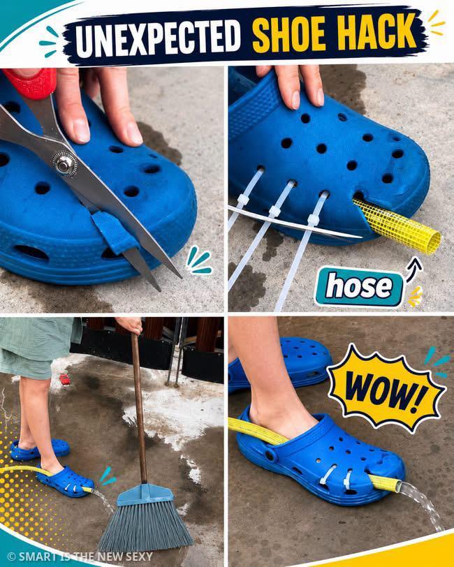 UNEXPECTED SHOE HACK B hose WOW!