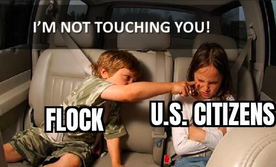 I'M NOT TOUCHING YOU! FLOCK U.S. CITIZENS