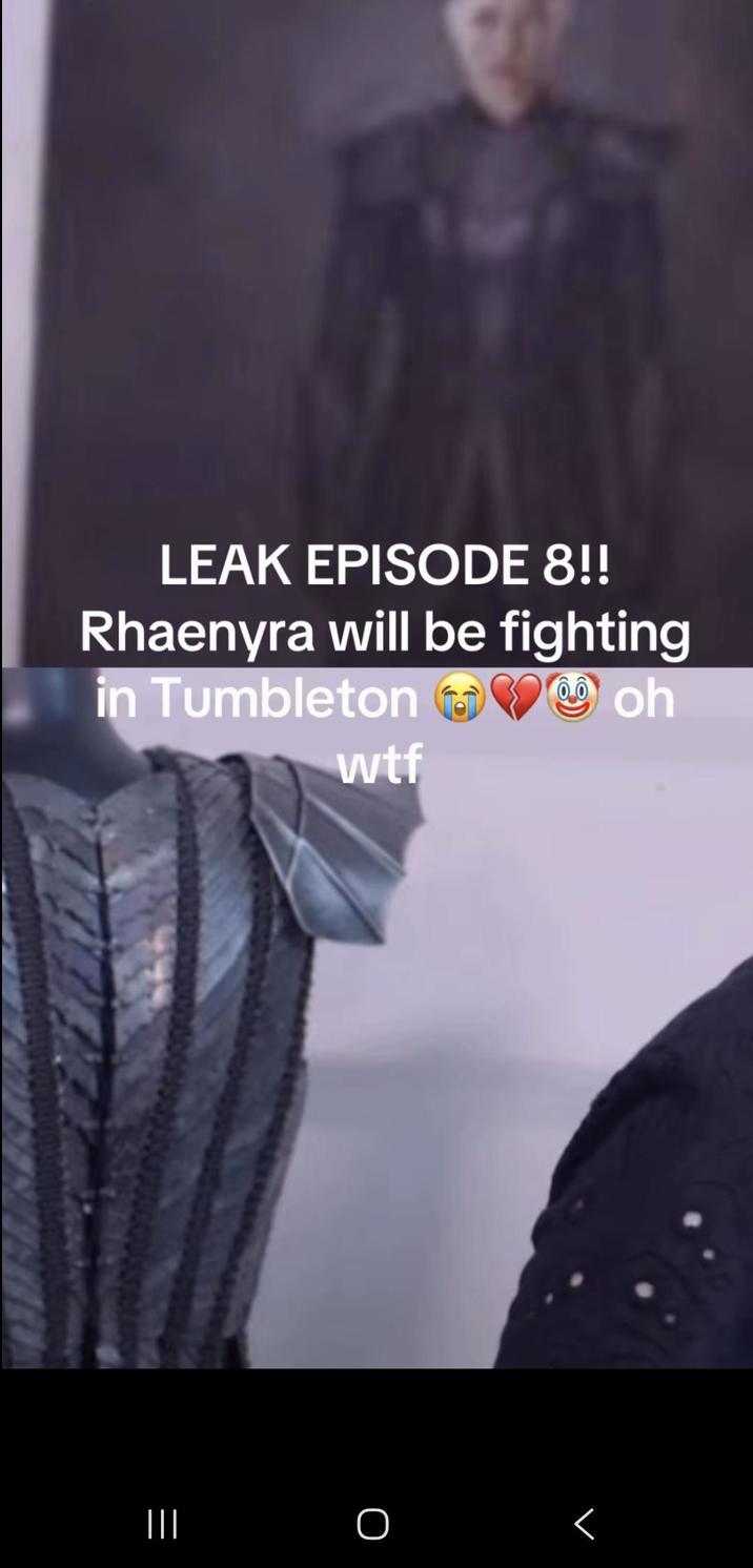 ||| LEAK EPISODE 8!! Rhaenyra will be fighting in Tumbleton w-- ❤oh Г