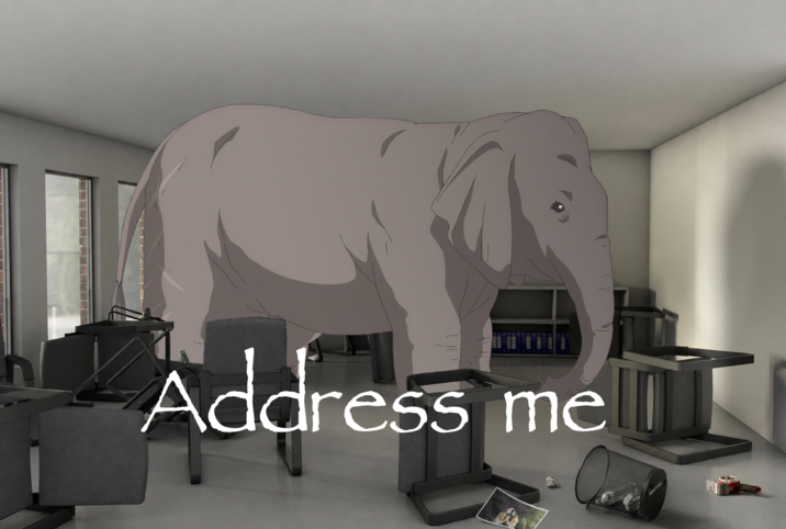 François the elephant from Grow Up Show: Himawari no Circus-dan EP. 05. 