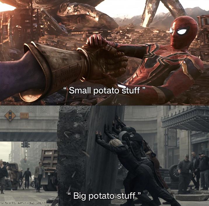 321 32 " " Small potato stuff Big potato stuff" " 120