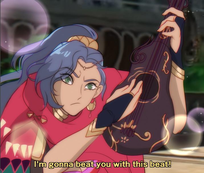 I'm gonna beat you with this beat!