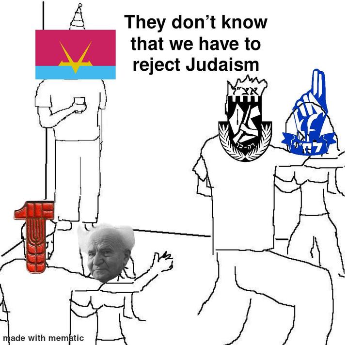 made with mematic They don't know that we have to reject Judaism אצ"י 7