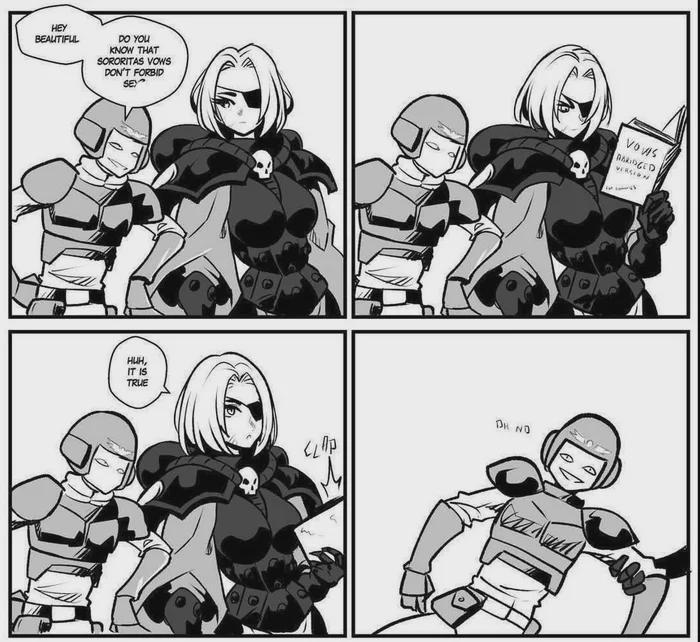 HEY BEAUTIFUL DO YOU KNOW THAT SORORITAS VOWS DON'T FORBID SEX нин, IT IS TRUE DH NO VOWS BARIDGED WRSION