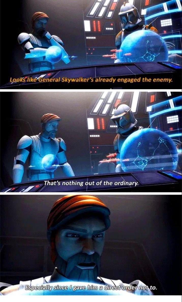 Looks like General Skywalker's already engaged the enemy. That's nothing out of the ordinary. Especially since I gave him a direct order not to.