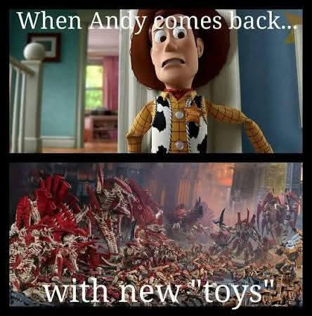 When Andy comes back... with new "toys"