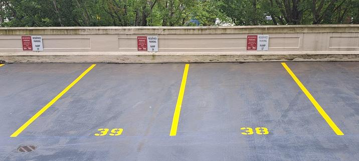 RESERVED RESERVED PARKING PARKING RAMP 39 RESERVED RESERVED PARKING PARKING RAMP 38 RESERVED RESERVED PARKING PARKING RAMP 37 39 3383