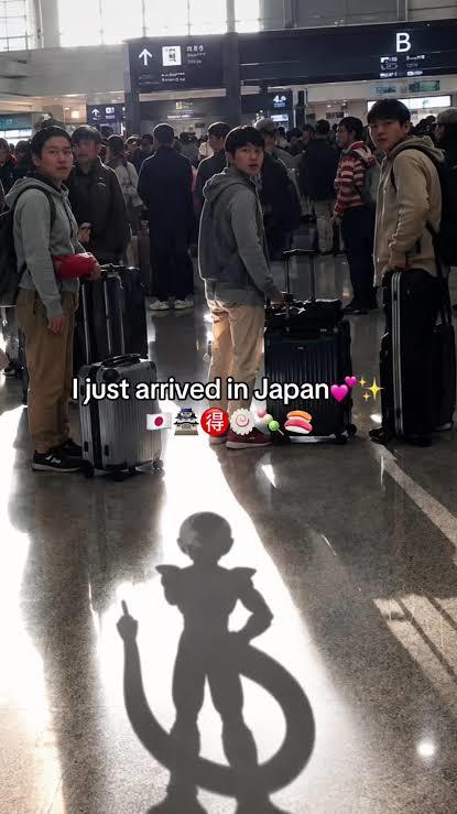 个回 I just arrived in Japan B