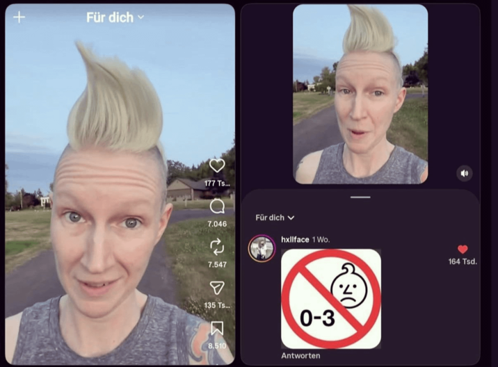 + Für dich V 177 Ts... 7.046 Für dich v hxllface 1 Wo. 7.547 > 135 Ts... 0-3 8.510 Antworten 164 Tsd.