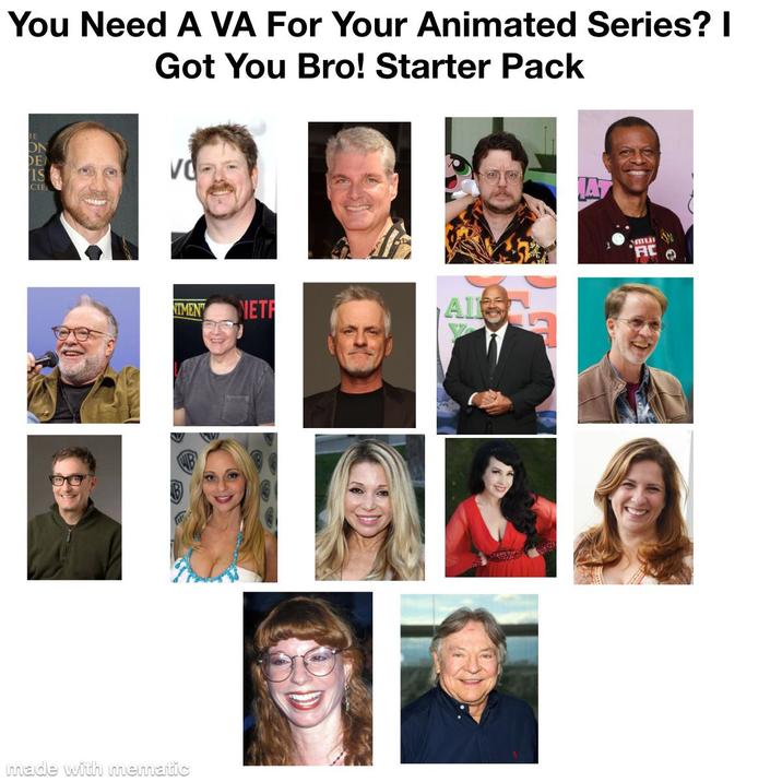 You Need A VA For Your Animated Series? I Got You Bro! Starter Pack E ON DEN IS CIE vd NTMENT made with mematic NETF Al MIILI RC