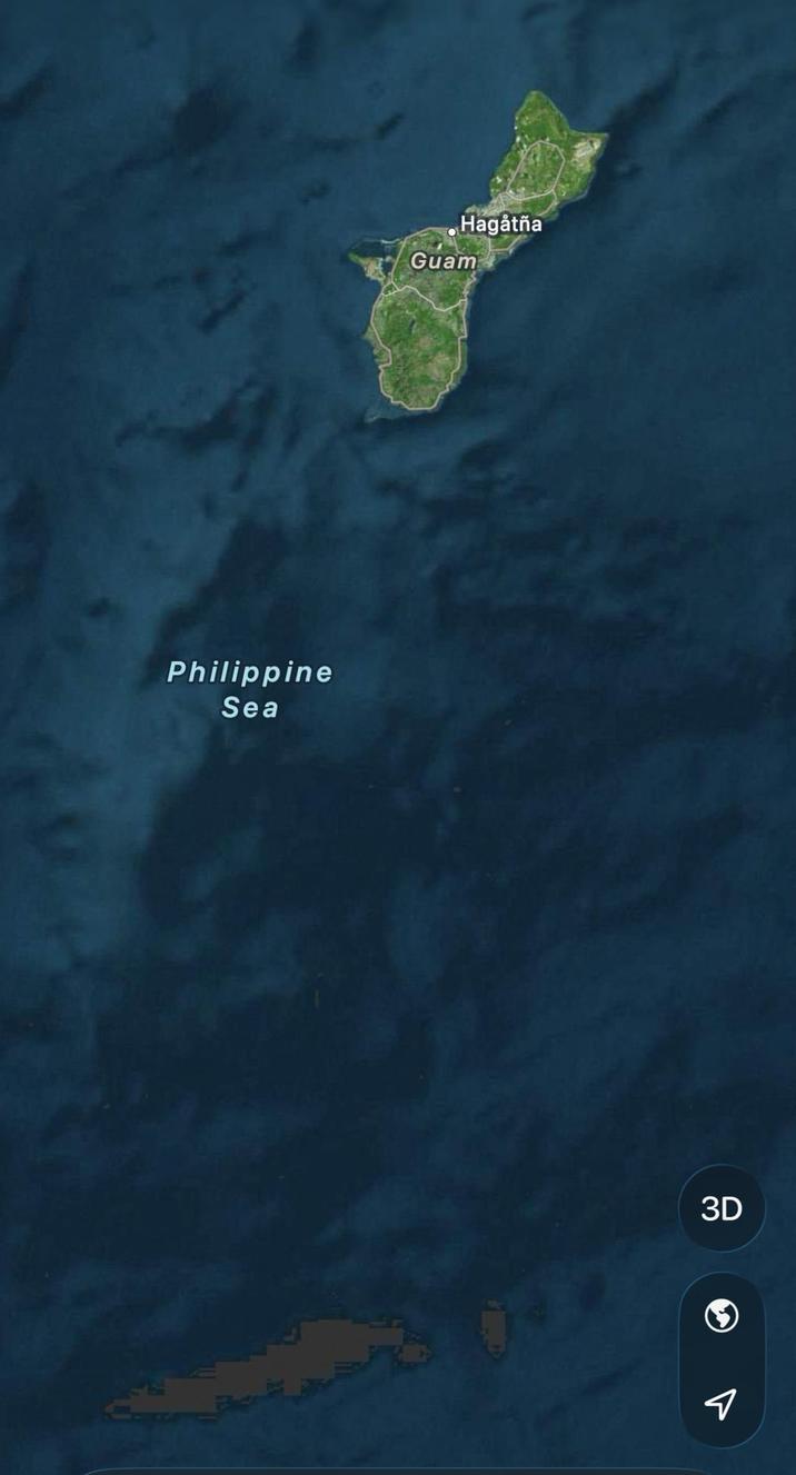 Philippine Sea Hagåtña Guam 3D จ