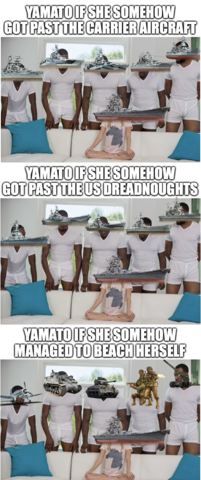 YAMATO IF SHE SOMEHOW GOT PAST THE CARRIER AIRCRAFT YAMATO IF SHE SOMEHOW GOT PAST THE US DREADNOUGHTS YAMATO IF SHE SOMEHOW MANAGED TO BEACH HERSELF 4}}