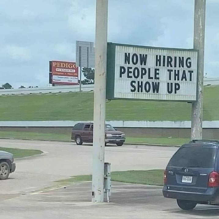 PEDIGO FURNITURAD 1 NOW HIRING PEOPLE THAT SHOW UP