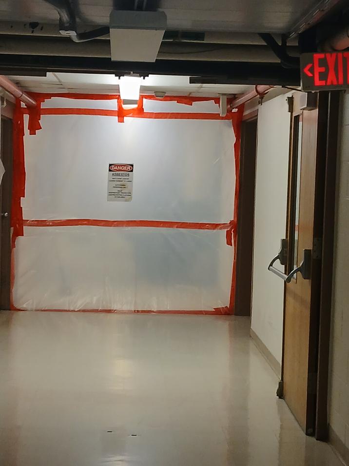 DANGER ASBESTOS EXIT