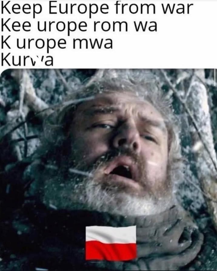 Keep Europe from war Kee urope rom wa K urope mwa Kurva
