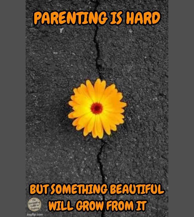 PARENTING IS HARD BUT SOMETHING BEAUTIFUL The Haching Guide to Padding imgflip.com WILL GROW FROM IT