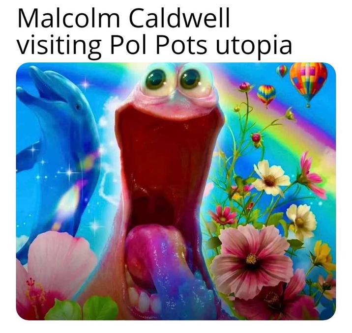 Malcolm Caldwell visiting Pol Pots utopia