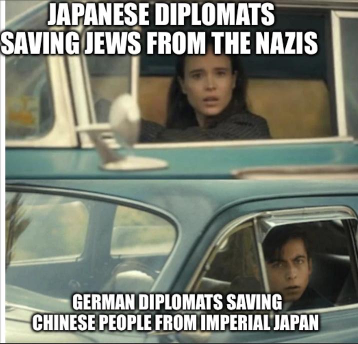 JAPANESE DIPLOMATS SAVING JEWS FROM THE NAZIS PA GERMAN DIPLOMATS SAVING CHINESE PEOPLE FROM IMPERIAL JAPAN