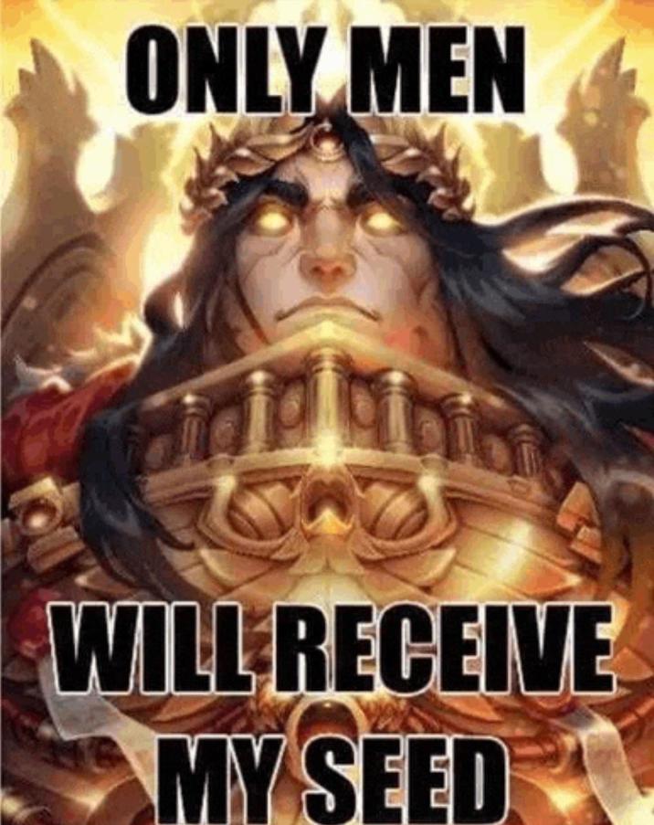 ONLY MEN dida biticis WILL RECEIVE MY SEED