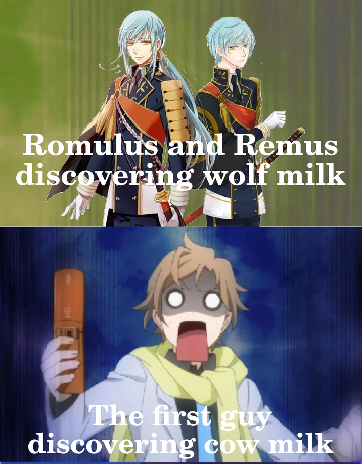 Romulus and Remus discovering wolf milk B HD The first guy discovering cow milk