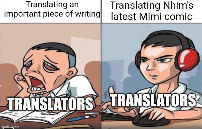 Translating an important piece of writing Translating Nhim's latest Mimi comic TRANSLATORS TRANSLATORS irpaflip.com