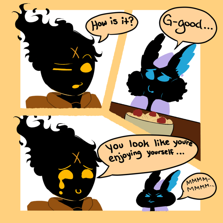 How is it? (G-good...) you look like youre enjoying yourself... MMMM- MMMM...
