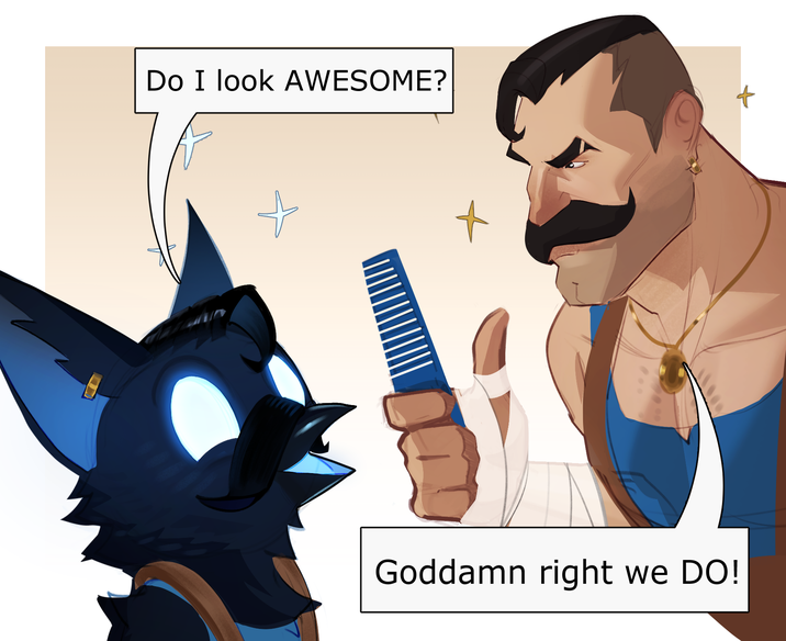 Do I look AWESOME? + Goddamn right we DO!