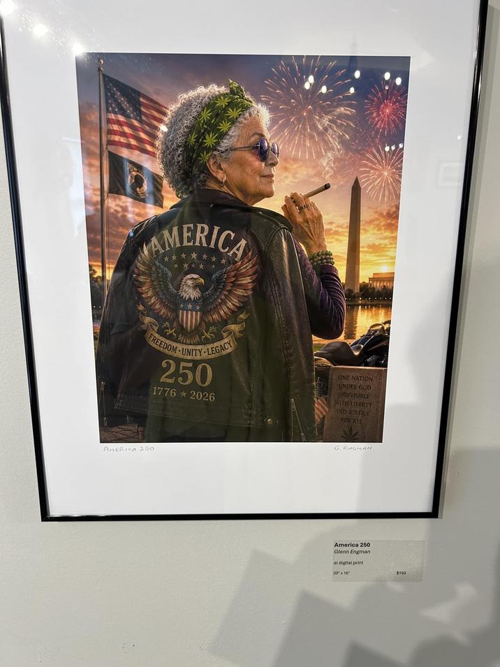 AMERICA FREEDOM UNITY-LEGACY 250 1776 2026 ONE NATION UNDER GOD INDIVISIBLE WITH LIBERTY AND JUSTICE FOR ALL AMERICA 250 G. ENGMAN America 250 Glenn Engman ai digital print 20"x16" $150