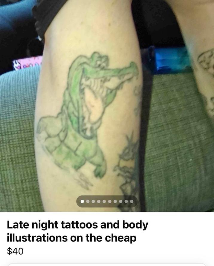 Late night tattoos and body illustrations on the cheap $40