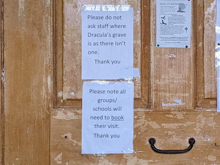 Please do not ask staff where Dracula's grave is as there isn't one. Thank you Please note all groups/ schools will need to book their visit. Thank you Sorry, it's not heroh