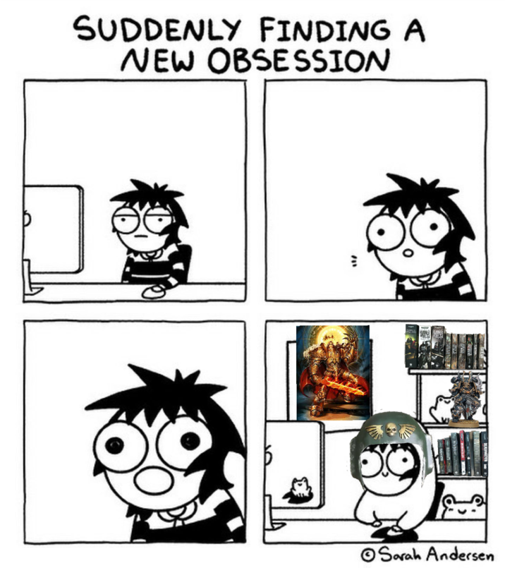 SUDDENLY FINDING A NEW OBSESSION " OHANNER HANNER DEATHWATCH Sarah Andersen