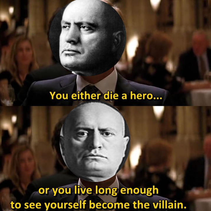You either die a hero... or you live long enough to see yourself become the villain.
