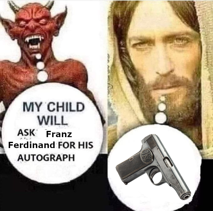 MY CHILD WILL ASK Franz Ferdinand FOR HIS AUTOGRAPH