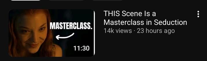 MASTERCLASS. 11:30 THIS Scene Is a Masterclass in Seduction 14k views 23 hours ago