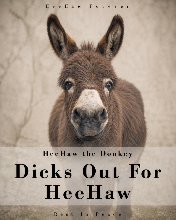 Hee Haw Forever Hee Haw the Donkey D---- Out For Hee Haw Rest In Peace