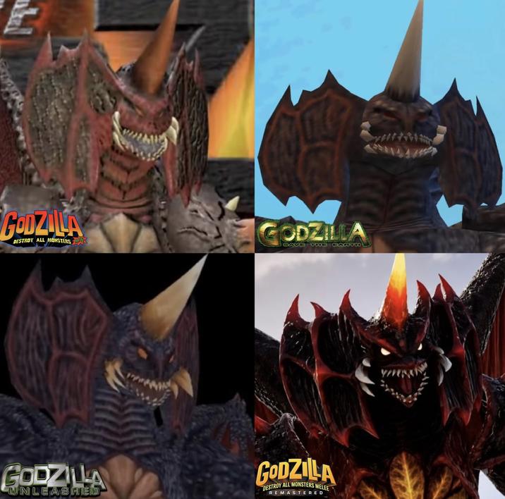GODZILA DESTROY ALL MONSTERS M GODZILLA SAVE THE EARTH GODZILLA UNLEASHED GODZILLA DESTROY ALL MONSTERS MELEE REMASTERED