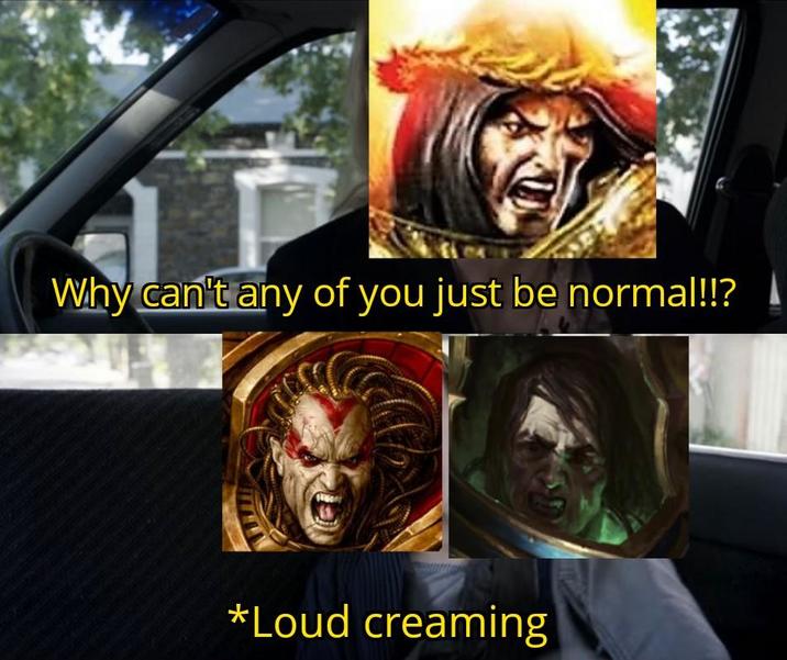 Why can't any of you just be normal!!? *Loud creaming