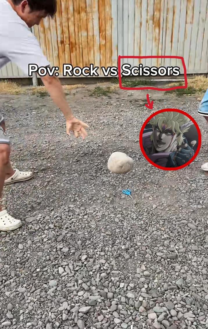 Pov: Rock vs Scissors.